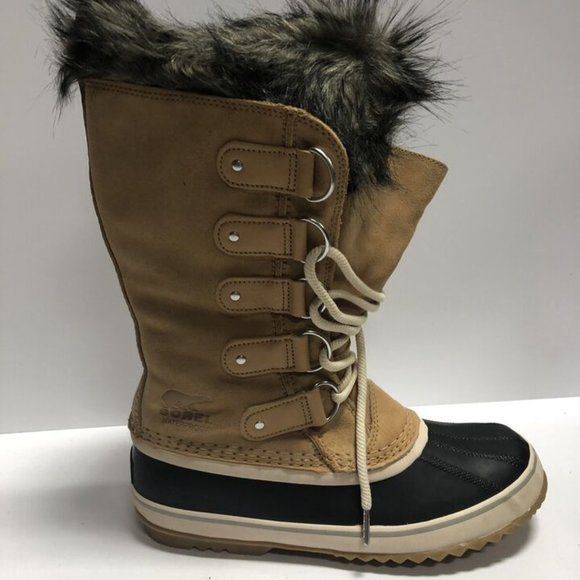 Sorel Women's Joan of Arctic Waterproof Winter Boots Brown, Size 10M - Picture 1 of 6